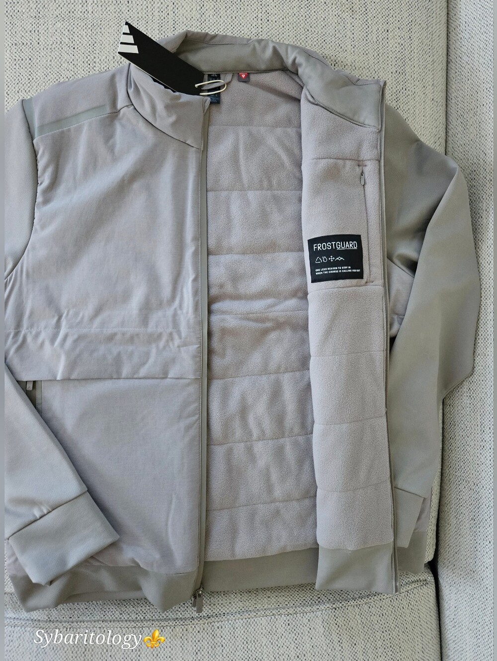 NWT ADIDAS Ultimate 365 Tour Frostguard Full-Zip Light Gray Golf Jacket Size: M